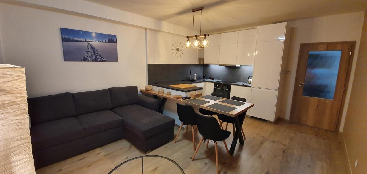 Apartman Nerudovka D 104, Finska Sauna, Garazove Stani Loučná pod Klínovcem Kültér fotó