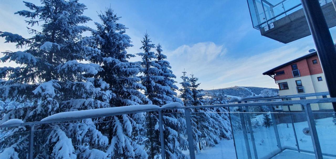 Apartman Nerudovka D 104, Finska Sauna, Garazove Stani Loučná pod Klínovcem Kültér fotó